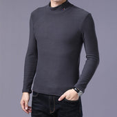 Herren-Fleece-Sweatshirt mit Stickerei am Kragen-Bombardina.de