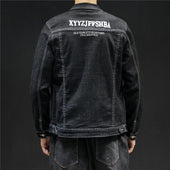 Herren Jeansjacke mit der Aufschrift-Bombardina.de