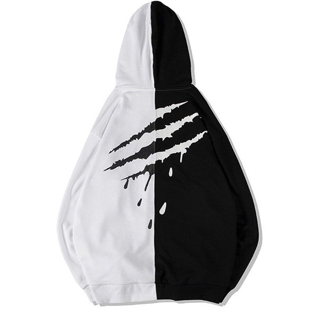 Zweifarbiger Herren-Hoodie-Bombardina.de