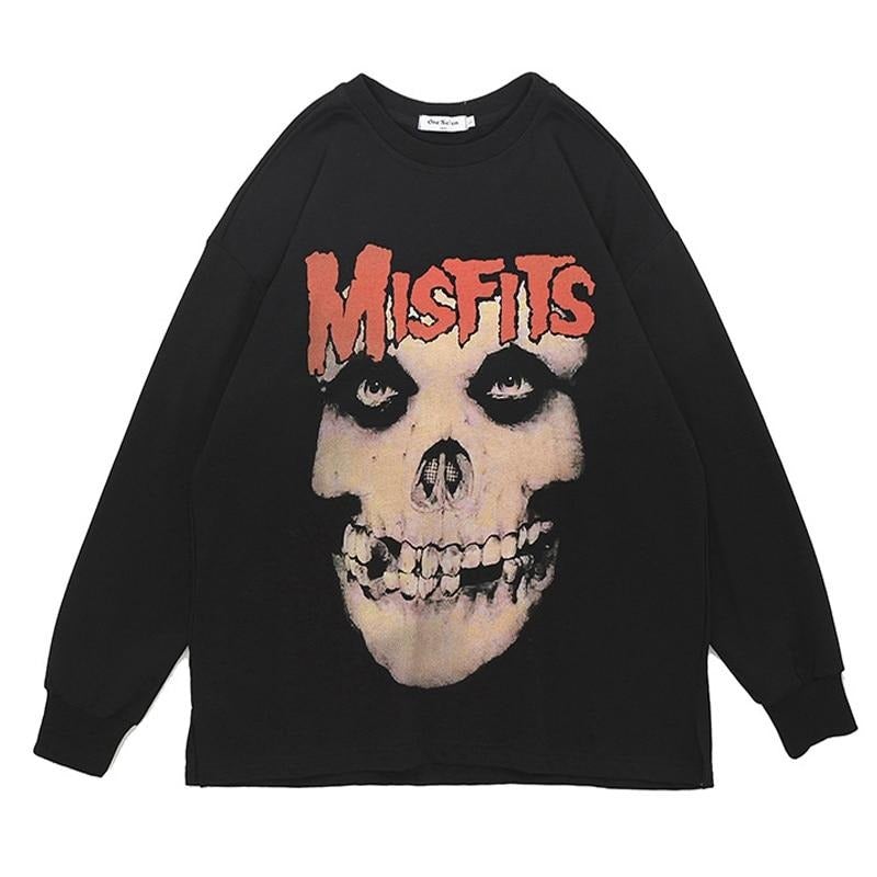 Herren-Sweatshirt mit Totenkopfmotiv - Bombardina.de