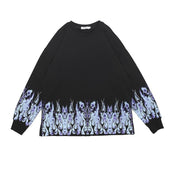 Herren-Sweatshirt ohne Reißverschluss mit Totenkopfmotiv-Bombardina.de