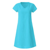 Midikleid mit V-Ausschnitt-Bombardina.de