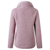 Damen-Fleece-Sweatshirt mit Reißverschluss am Ausschnitt-Bombardina.de