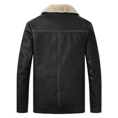 Isolierte Herren-Lederjacke-Bombardina.de