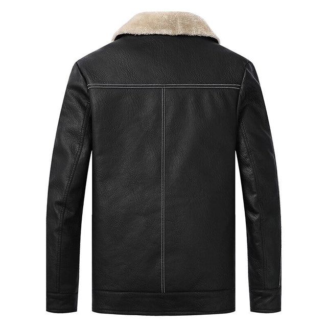 Isolierte Herren-Lederjacke-Bombardina.de