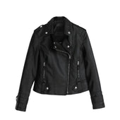 Kurz geschnittene Lederjacke für Damen-Bombardina.de