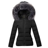 Damen Winterjacke mit Fell-Bombardina.de