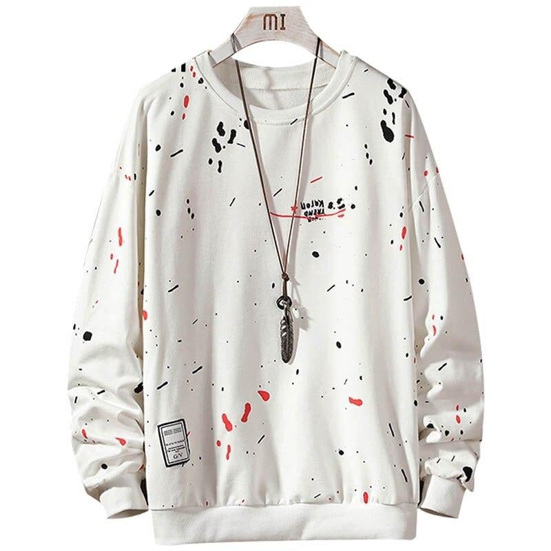 Herren-Sweatshirt ohne Reißverschluss mit Aufdruck-Bombardina.de