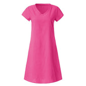 Midikleid mit V-Ausschnitt-Bombardina.de