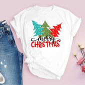 Damen-T-Shirt mit Weihnachtsaufdruck-Bombardina.de