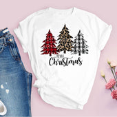 Damen-T-Shirt mit Weihnachtsaufdruck-Bombardina.de