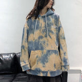 Damen-Kapuzenpullover mit Tie-Dye-Bombardina.de-Motiv