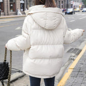 Damen Winterjacke mit lockerem Schnitt-Bombardina.de