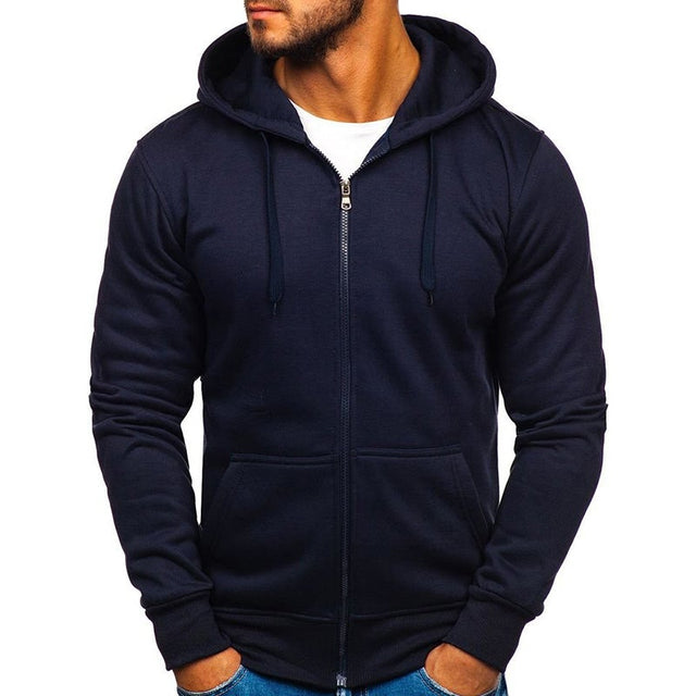 Herren-Hoodie mit Reißverschluss-Bombardina.de