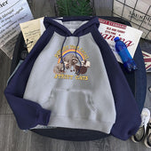 Damen-Kapuzenpullover mit kontrastierenden Ärmeln-Bombardina.de