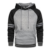 Herren-Hoodie mit Streifen an den Ärmeln-Bombardina.de