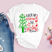 Damen-T-Shirt mit Weihnachtsaufdruck-Bombardina.de