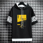 Kapuzen- und Kurzarm-Sweatshirt für Herren-Bombardina.de