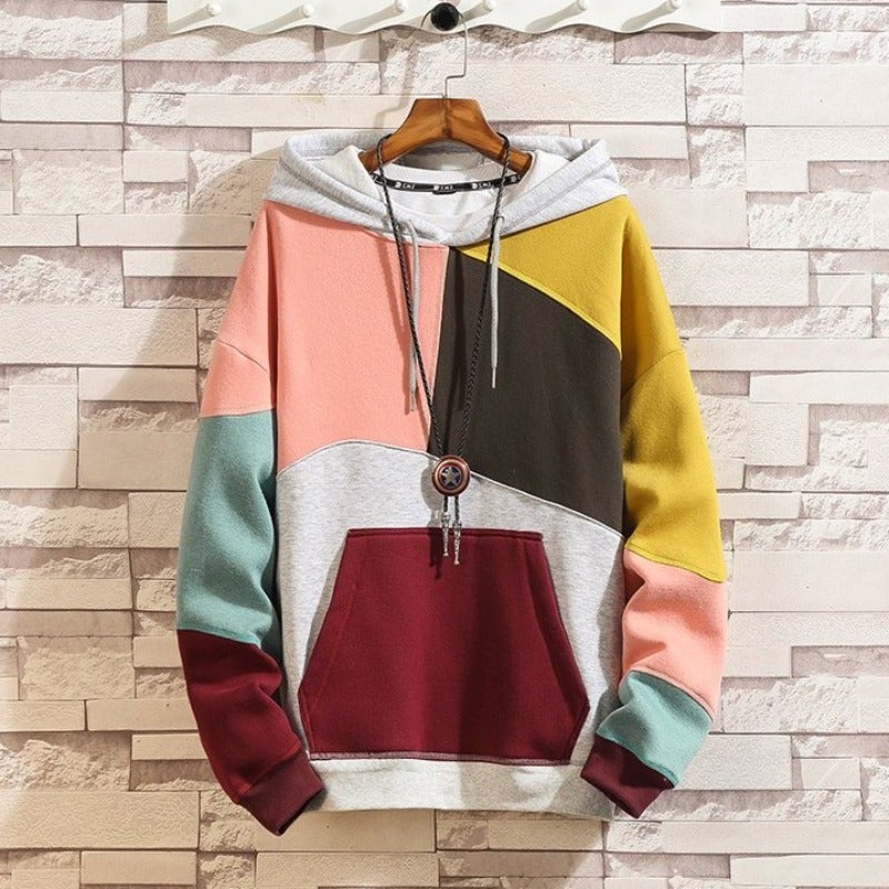 Mehrfarbiger Herren-Hoodie-Bombardina.de
