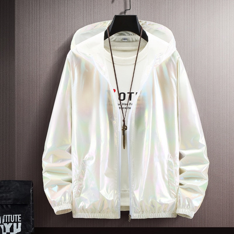 Damen-Übergangsjacke in Metallic
