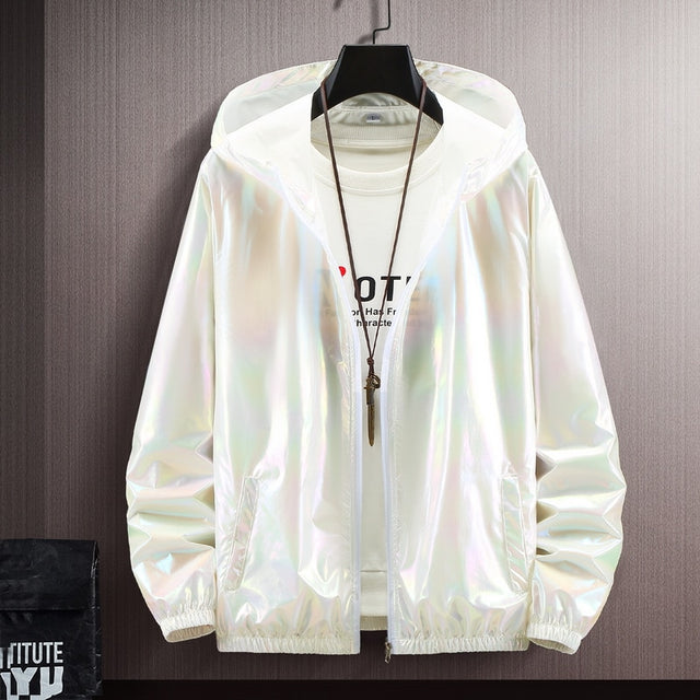 Damen-Übergangsjacke in Metallic
