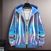 Damen-Übergangsjacke in Metallic