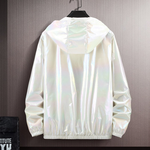 Damen-Übergangsjacke in Metallic