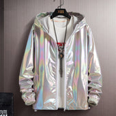 Damen-Übergangsjacke in Metallic