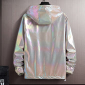 Damen-Übergangsjacke in Metallic