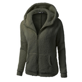 Damen-Fleece-Sweatshirt mit Kapuze-Bombardina.de