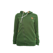 Asymmetrisches Damen-Sweatshirt mit Reißverschluss-Bombardina.de