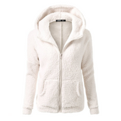 Damen-Fleece-Sweatshirt mit Kapuze-Bombardina.de