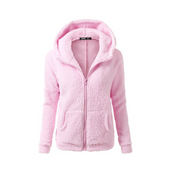 Damen-Fleece-Sweatshirt mit Kapuze-Bombardina.de