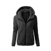Damen-Fleece-Sweatshirt mit Kapuze-Bombardina.de