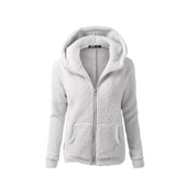 Damen-Fleece-Sweatshirt mit Kapuze-Bombardina.de