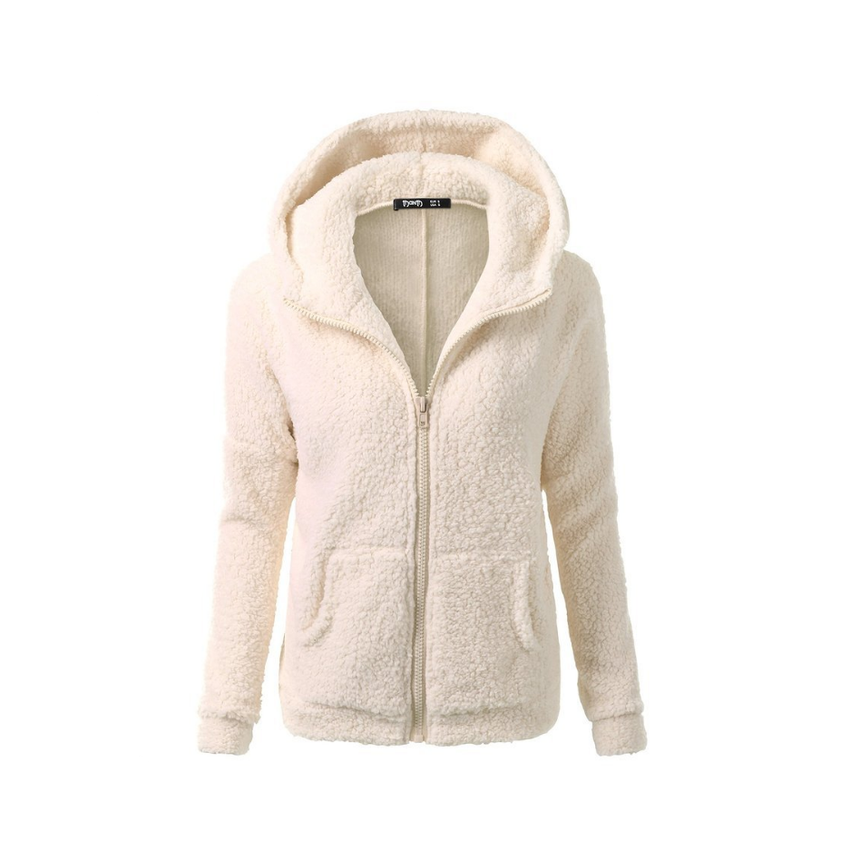 Damen-Fleece-Sweatshirt mit Kapuze-Bombardina.de