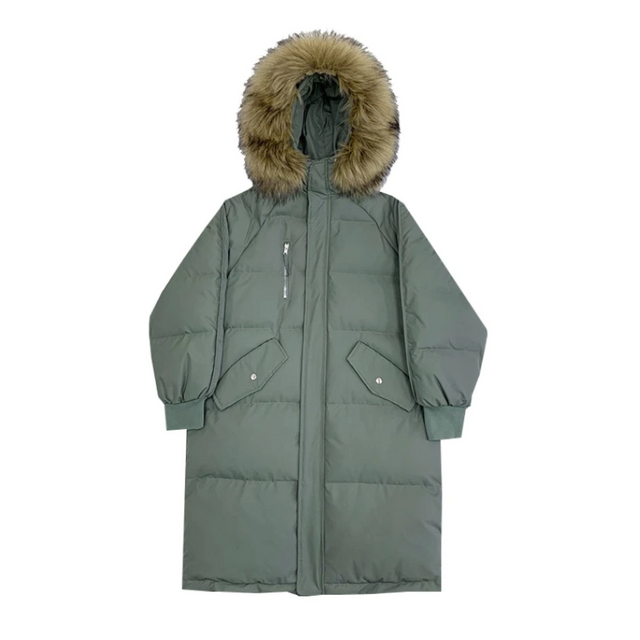 Damen Winterjacke mit Fell-Bombardina.de