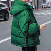 Damen Winterjacke mit lockerem Schnitt-Bombardina.de