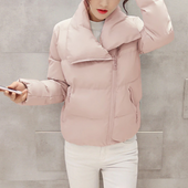Damen Winterjacke mit asymmetrischem Kragen-Bombardina.de