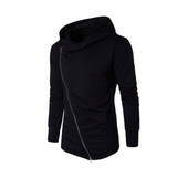 Herren-Sweatshirt mit Reißverschluss und asymmetrischem Reißverschluss-Bombardina.de