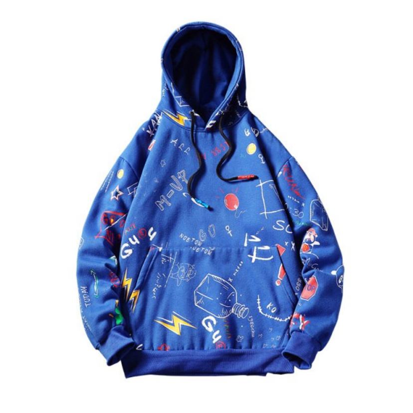 Herren-Kapuzenpullover mit Aufdruck-Bombardina.de