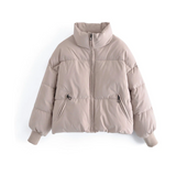 Damen Winterjacke mit Stehkragen-Bombardina.de