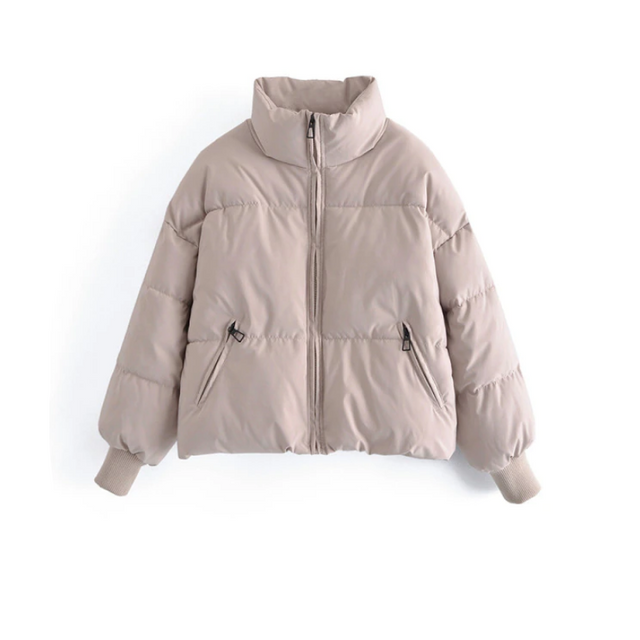 Damen Winterjacke mit Stehkragen-Bombardina.de
