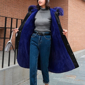 Damen Winterjacke mit Fell-Bombardina.de