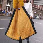 Damen Winterjacke mit Fell-Bombardina.de