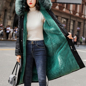 Damen Winterjacke mit Fell-Bombardina.de