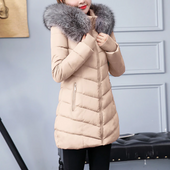 Damen Winterjacke mit Fell-Bombardina.de