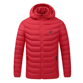 Herren Winterjacke mit Patch-Bombardina.de