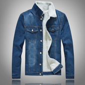 Isolierte Jeansjacke für Herren-Bombardina.de
