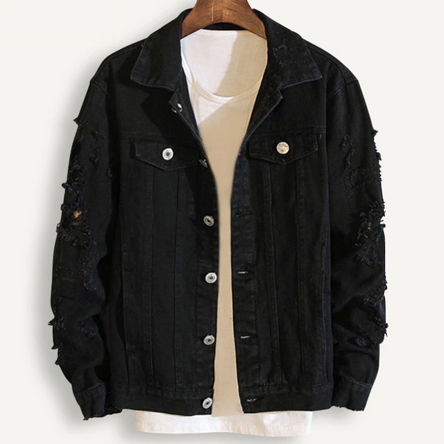 Herren-Jeansjacke in Distressed-Bombardina.de